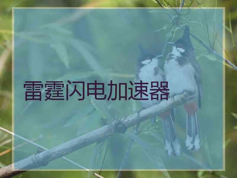 雷霆闪电加速器 雷霆闪电加速器