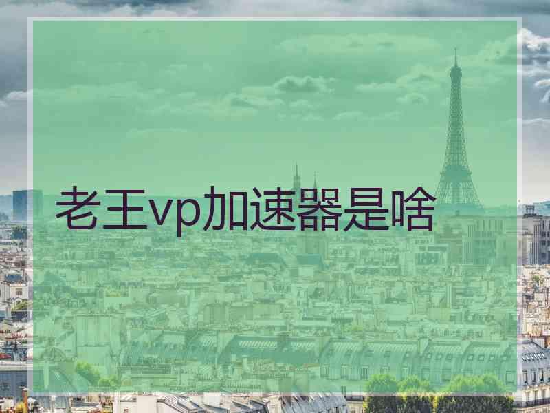 老王vp加速器是啥